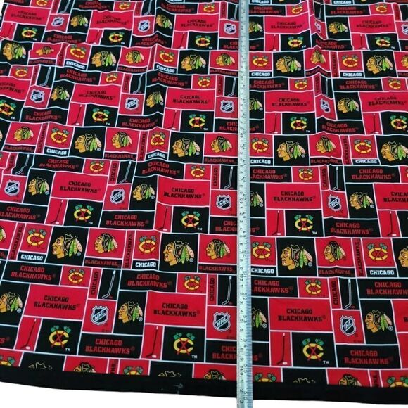Chicago Blackhawks NHL Hockey Grommet Curtain Panels 56 x 39 Set of 2 - Picture 2 of 3